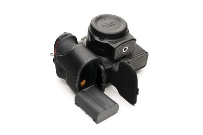 Genuine Real Leather Half Camera Case Bag Cover for Nikon Z6 Nikon Z7 Nikon Z5 - Image 1 of 4