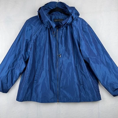 Chaqueta de Lluvia Ligera Zara Mujer Azul Con Capucha Anorak Talla S Foto 1 de 4