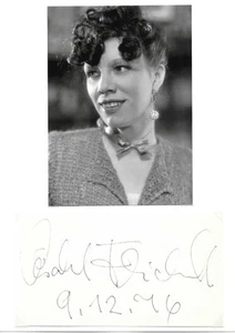 Elisabeth Flickenschildt (1977†) Albumausschnitt DinA4 Fotokarton orig Autogramm - Picture 1 of 1