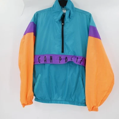 Vintage Ocean Pacific Surf Jacket Mens Medium 1/2 Zip Pullover Windbreaker retro - Image 1 of 4