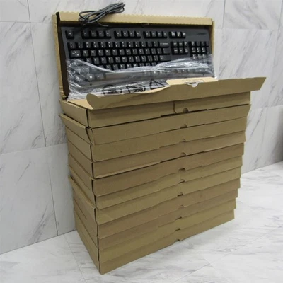 LOTE DE 12 - NUEVO Teclado USB Tradicional Lenovo Genuino 00XH688 con Cable Negro Foto 1 de 4