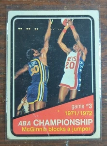 1972-73 Topps ABA Championship Finals #243 George McGinnis HOF RC Rookie Year - Picture 1 of 2