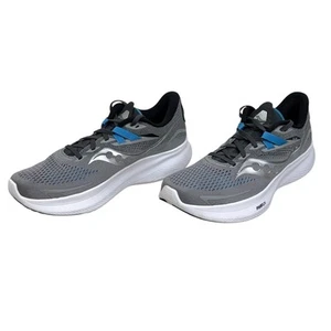 Saucony Hombres Ride 15 PWRUN Correr Caminar Zapatos Atléticos Atléticos Gris Azul 10 - Imagen 1 de 12