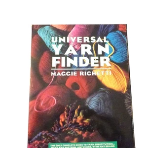 Universal yarn finder maggie richetti crochet knitting craft book 1987 - Imagen 1 de 3