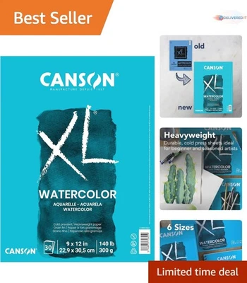 Almohadilla de acuarela papel blanco pesado 9x12 pulgadas 30 hojas pintura artística Foto 1 de 4