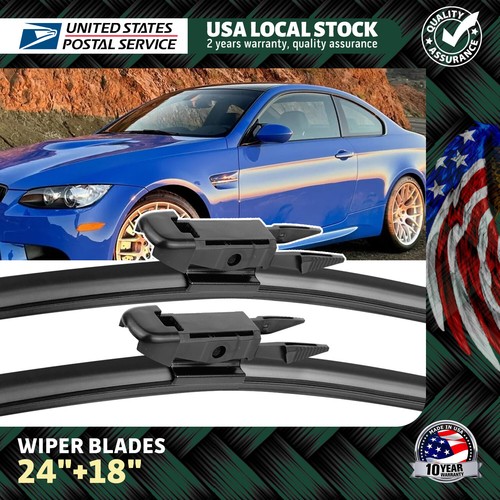Windshield OEM Wiper Blades Direct Connect Size 24"&18" Front Left