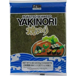 Yaki Nori Seealgenblätter Tostado para Sushi Takaokaya 25g 2er Pack - Imagen 1 de 1