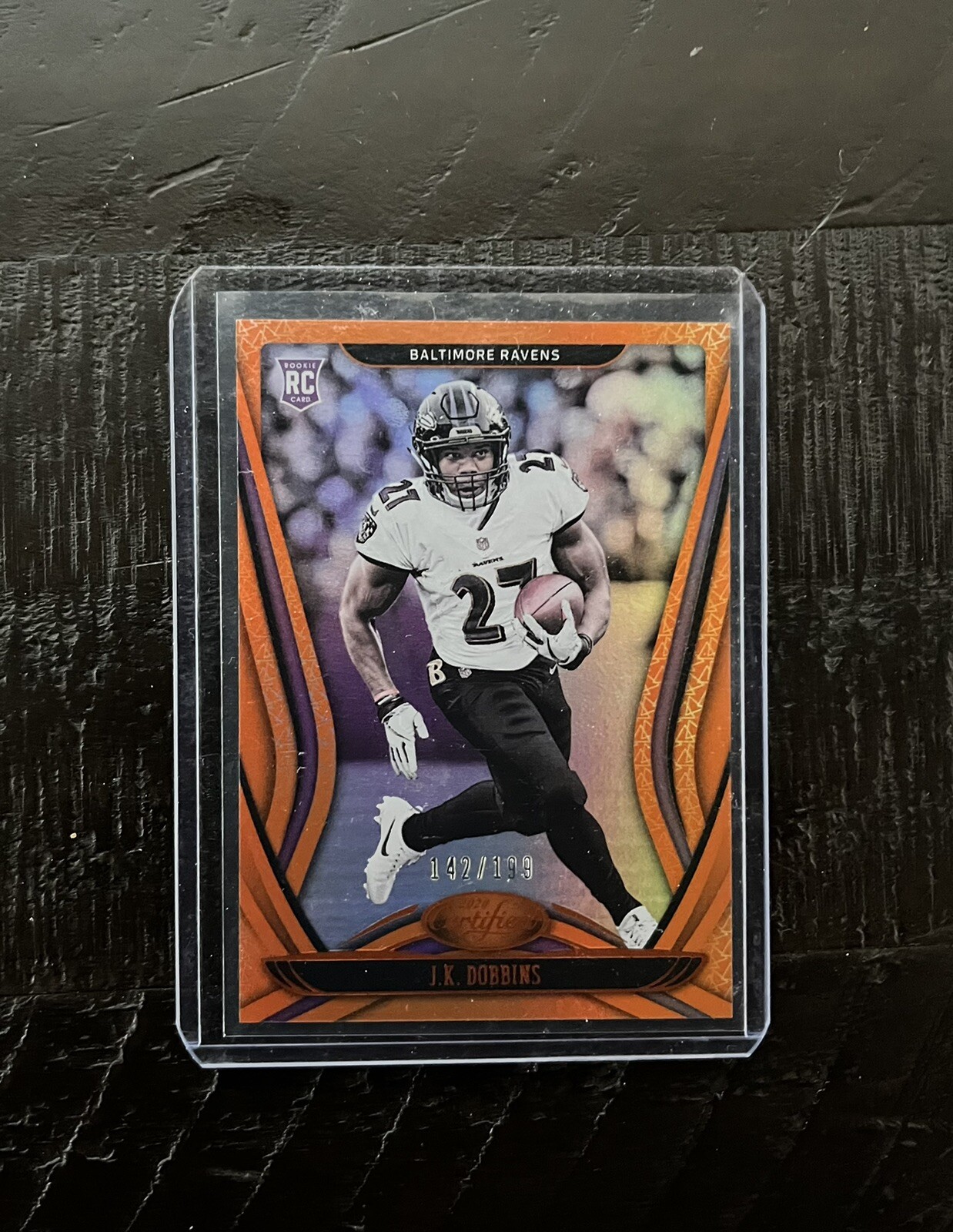 2020 Certified Rookies Mirror Orange PARALLEL /199 JK Dobbins #112 Rookie RC SP