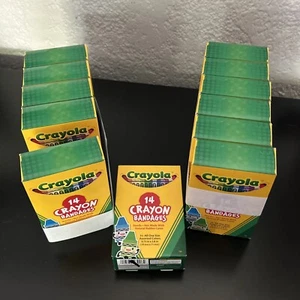 Crayola Bandages - 12 Boxes - Crayon Shaped Sterile Band Aids Assorted Colors - Picture 1 of 6