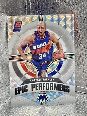 2021-22 PANINI MOSAIC EPIC PERFORMERS CHARLES BARKLEY SILVER MOSAIC PRIZM #13 - Image 1 of 3