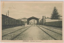 MARSALA TRAPANI STAZIONE TERROVIARIA 1936 BELLA !