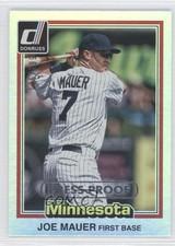 2015 Donruss Inaugural 1981 Edition Press Proof Platinum Blue /199 Joe Mauer