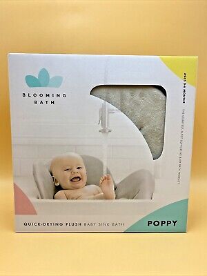 Blooming Bath Poppy Premium Plush Spa Baby Bathtub Seat For Sink 0-6 Months New • 34.37$