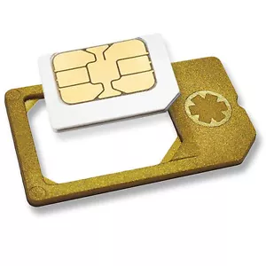 Adaptateur MicroSIM GOLD Edition pour cartes Micro Sim comme carte SIM normale - Photo 1/1