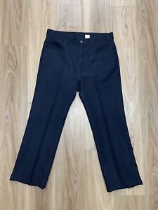 Vintage 517 Levi’s Dacron Polyester Pants Navy Blue Black Tab Men’s Size 36x30