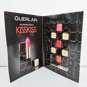 Guerlain Kiss Kiss The Original French Lipstick Sample Card 3 shades & Lip Brush - Picture 1 of 4