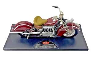 Red 1942 Indian 442 4 Cylinder 1/10th Diecast Motorcycle Replica 1996 TootsieToy - Bild 1 von 24