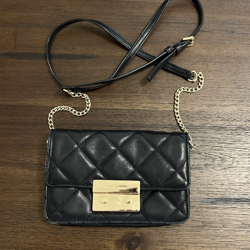 Borsa a tracolla Michael Kors Trapuntata Sloan in pelle catena oro eccellente