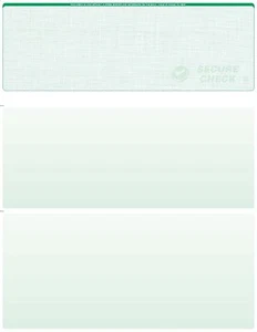 250 Blanko Scheck Einsteckpapier - Karo oben - Bild 1 von 1