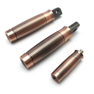 3pcs Retro Brass Foot Pegs + Shifter Peg For Harley for Sportster XL883 XL1200 T - Picture 1 of 6