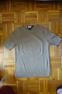 Camisa de lujo DKNY Donna Karan lana fina elegante talla M 38 - Imagen 1 de 5