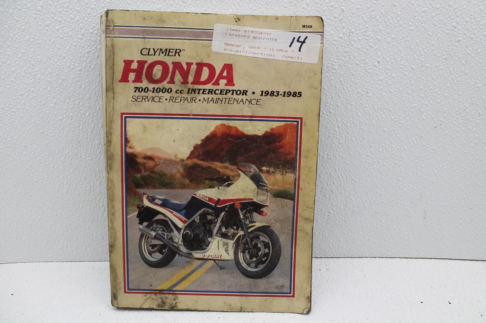 HONDA 700-1000CC V45 1983-1985 INTERCEPTOR MANUAL DE SERVICIO DE REPARACIÓN LIBRO (TMAN98) Foto 1 de 4