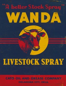 WANDA VIEH SPRAY WERBUNG BLECHSCHILD - Bild 1 von 1