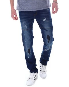 Ecko UNLTD Jeans Ajustados Desgastados Zippedy Do Da 36 X 32 Color: Hole In One - Imagen 1 de 3