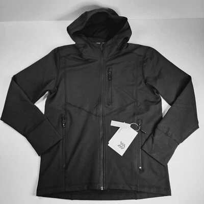 All in Motion Men Size M Black Water Repellent Woven Fleece Jacket Stretch - Image 1 of 4