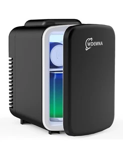 WDEMNA ELECTRONIC MINI FRIDGE MODEL AAD-4LA, 4 LITER 6 CANS, 110 AC, 12 VOLT DC - Picture 1 of 9