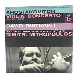 David Oistrak Violin Concerto Op 99 Philharmonic Symphony Orchestra of New York - Picture 1 of 8