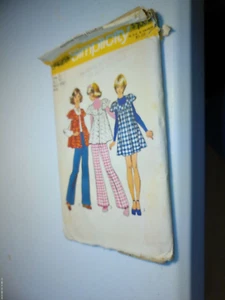 Simplicity Smock/ Jumper Dress Pattern 5429 Young Jr / Teen Size 12 - Picture 1 of 1