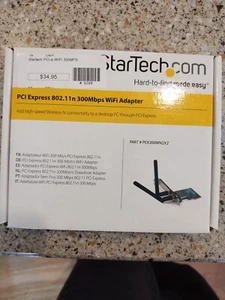 StarTech PCI300WN2X2 PCI 802.11n 300 Mbps Wifi Adapter - 2T2R FREE SHIPPING! - Picture 1 of 3