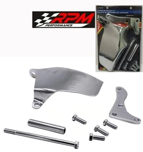 SBC Chrome Alternator Bracket LWP SB Chevy 265 283 305 327 350 Long Water Pump - Imagen 1 de 1