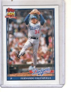 1991 Topps - Diamond after 104 in 90; Barely Visible 40th Anniversary Logo... - Bild 1 von 2