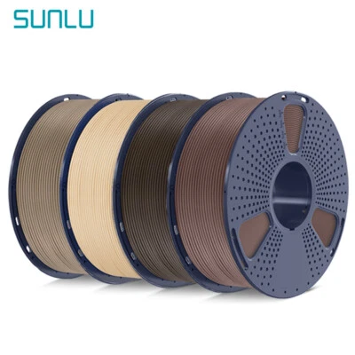SUNLU Wood PLA Filament 3D Printer 1.75mm 15% Real Wood Fiber 1KG Spool No-Odor