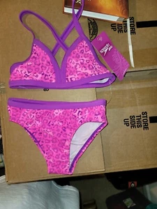 girls size 7 Speedo 2 piece Bathing Suit New With Tags - Picture 1 of 2