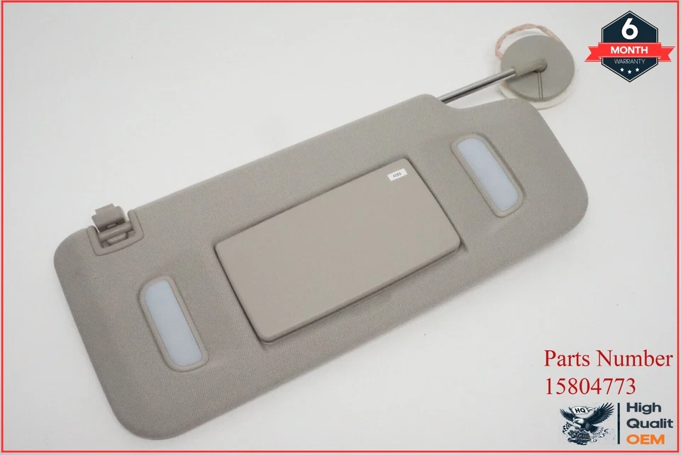 Buick Encore 2013-2019 parasol pasajero lado derecho parasol gris OEM Foto 1 de 4