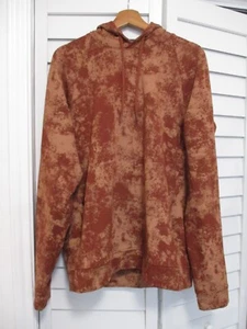 Lululemon City Swear brick red splatter pullover hoodie sweatshirt Large - Picture 1 of 5