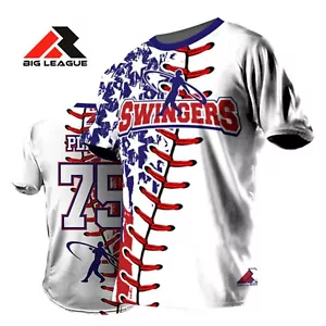 Maglia sportiva personalizzata per uomo donna - Swingers USA - Softball - Foto 1 di 8