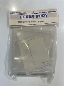 New Team Associated 6188 Sprint Wing Clear Lexan ASC6188 RC10 Race Oval - Picture 1 of 1