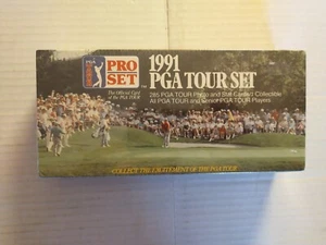 Vintage 1991 PGA Tour Pro Golf Card Set Complete Set of 285 Cards NEW Sealed - Picture 1 of 10