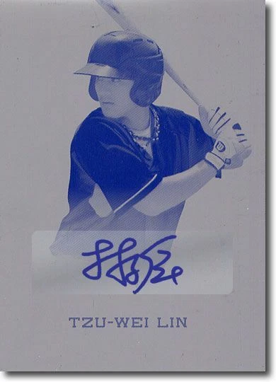 TZU-WEI LIN 2012 Rize Rookie Autograph Printing Press Plate Auto RC 1/1 - Image 1 of 1
