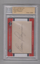 2011 Leaf Ink Cuts Beantown Heroes Eddie Pellagrini  1 of 1 Cut Signature Auto