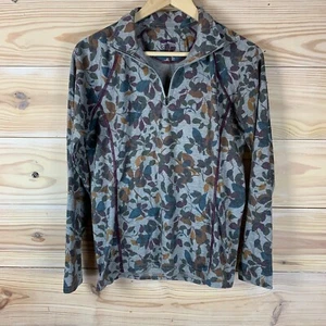 Orvis 1/4 Zip Shirt Women Small Floral Long Sleeve Pullover Outdoor - Picture 1 of 10
