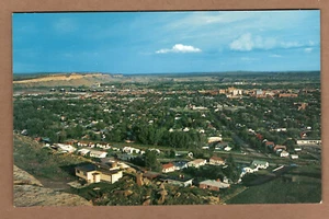 Cartolina cromata Birdseye View Rimrock Top Billings Montana UNP - Foto 1 di 2