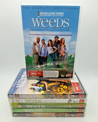 Weeds Season 1 2 3 4 5 6 DVD Box Set PAL Regio 4 VGC - Free Postage - Image 1 of 4