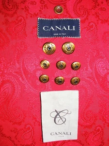 JUEGO DE BOTONES BLAZER METAL LOGO "C" CANALI FIRMA / 2 - 20MM / 6 - 15MM - Imagen 1 de 22