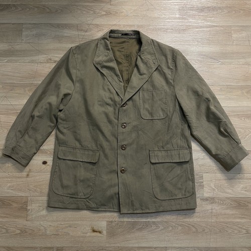 Giacca cappotto vintage burberry FINTA PELLE SCAMOSCIATA cappotto leggero uomo marrone taglia L