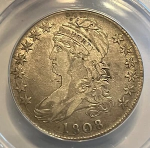 1808/7, O-101, Capped bust half dollar, VF-35 Near XF, VF-35, nice & Original. - Picture 1 of 5